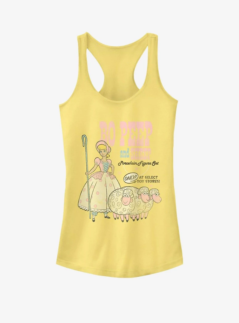 Disney Pixar Toy Story 4 Bo Peep And Sheep Girls Banana Yellow Tank Top