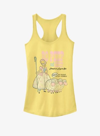 Disney Pixar Toy Story 4 Bo Peep And Sheep Girls Banana Yellow Tank Top