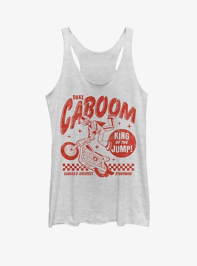 Disney Pixar Toy Story 4 The Greatest Stuntman Girls Heathered Tank Top