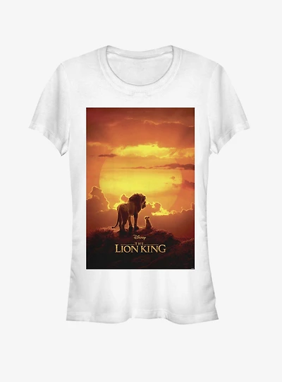 Disney The Lion King 2019 Pride Rock Poster Girls White T-Shirt