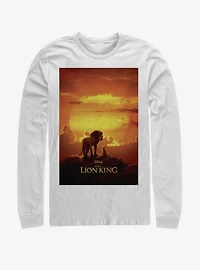 Disney The Lion King 2019 Pride Rock Poster White Long-Sleeve T-Shirt