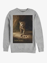 Disney The Lion King 2019 Simba Poster Heathered Sweatshirt