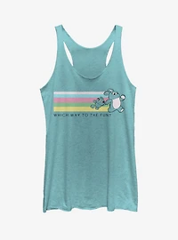 Disney Pixar Toy Story 4 Ducky Bunny Which Way To Fun Womens Blue Tank Top