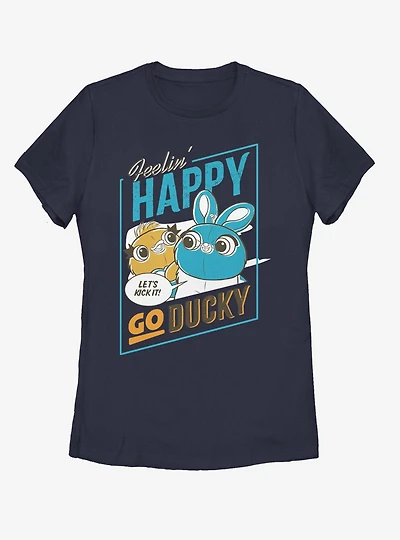 Disney Pixar Toy Story 4 Happy Go Ducky Womens T-Shirt