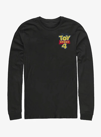 Disney Pixar Toy Story 4 Chest Color Logo Long-Sleeve T-Shirt