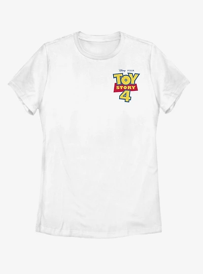 Disney Pixar Toy Story 4 Chest Color Logo Womens T-Shirt