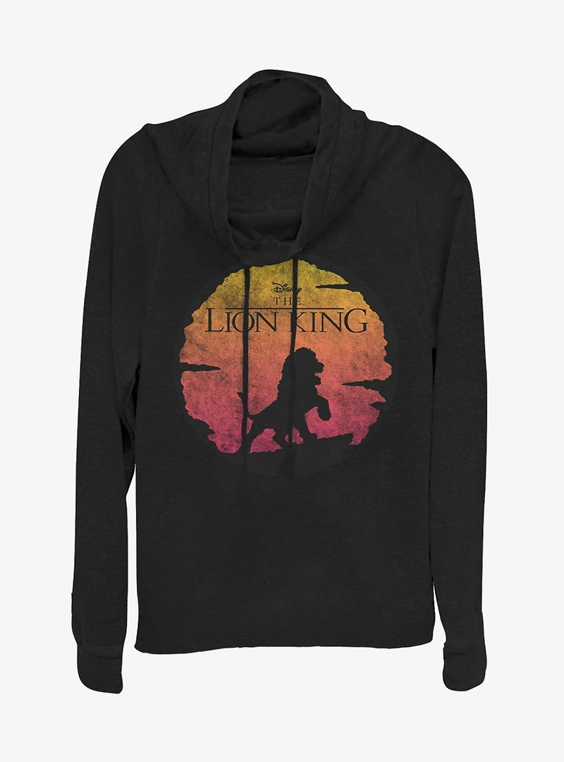 Disney The Lion King Kinged Cowlneck Long-Sleeve Girls Top