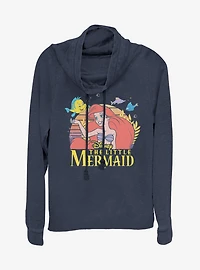 Disney The Little Mermaid Title Cowlneck Long-Sleeve Girls Top