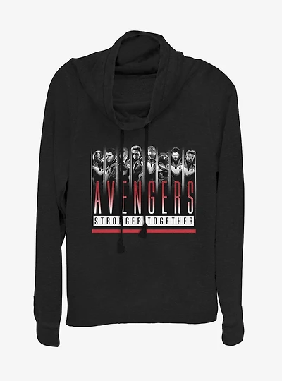 Marvel Avengers: Endgame Avengers Together Cowlneck Long-Sleeve Womens Top