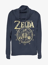 Nintendo Zelda Cir Cowlneck Long-Sleeve Womens Top