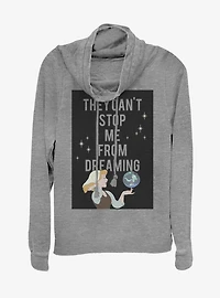Disney Princess Cinder Haters Cowlneck Long-Sleeve Womens Top