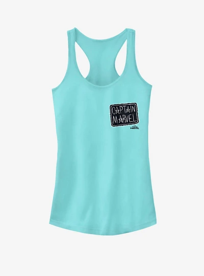 Marvel Captain Marvel Captain Marvel Patch Girls Tank