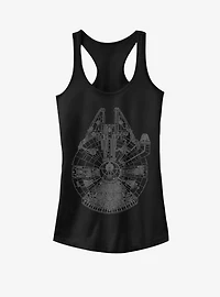 Star Wars Blue Falcon Girls Tank