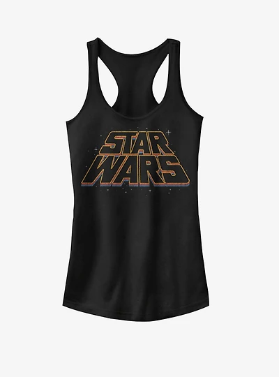 Star Wars Slanty Logos Girls Tank