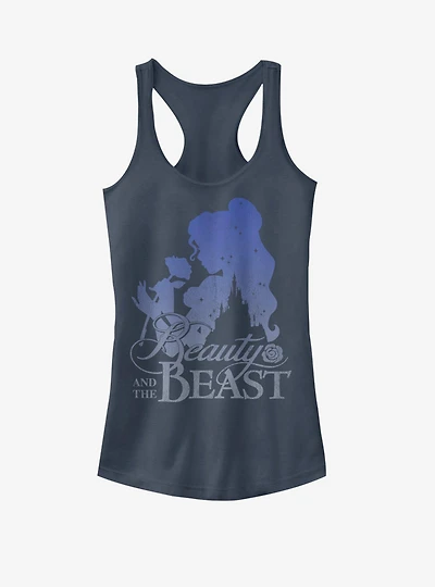 Disney Beauty and the Beast Silhoutte Girls Tank