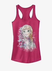 Disney Frozen Anna Flowers Girls Tank