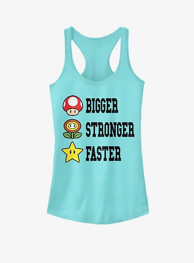 Nintendo Bigger Stronger Faster Girls Tank
