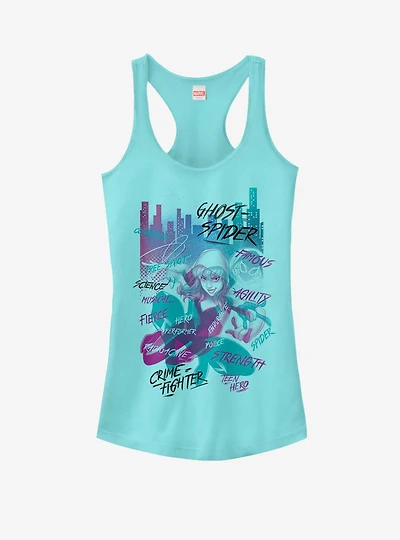 Marvel Spider-Man Into The Spider-Verse Gwen City Girls Tank