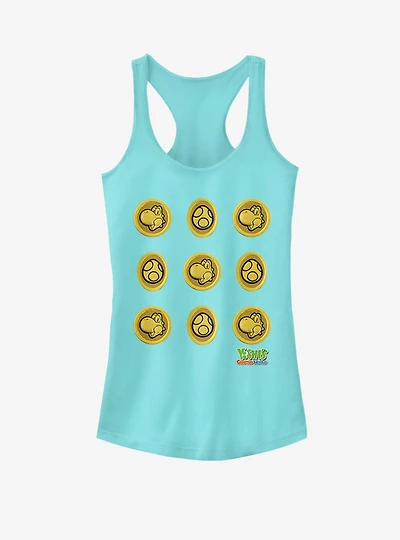 Nintendo Yoshi's Crafted World Coins Girls Tank