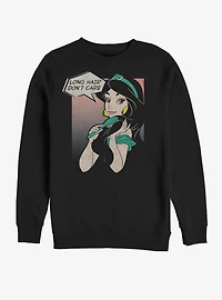 Disney Aladdin Jasmine Long Hair Don't Care Sweatshirt