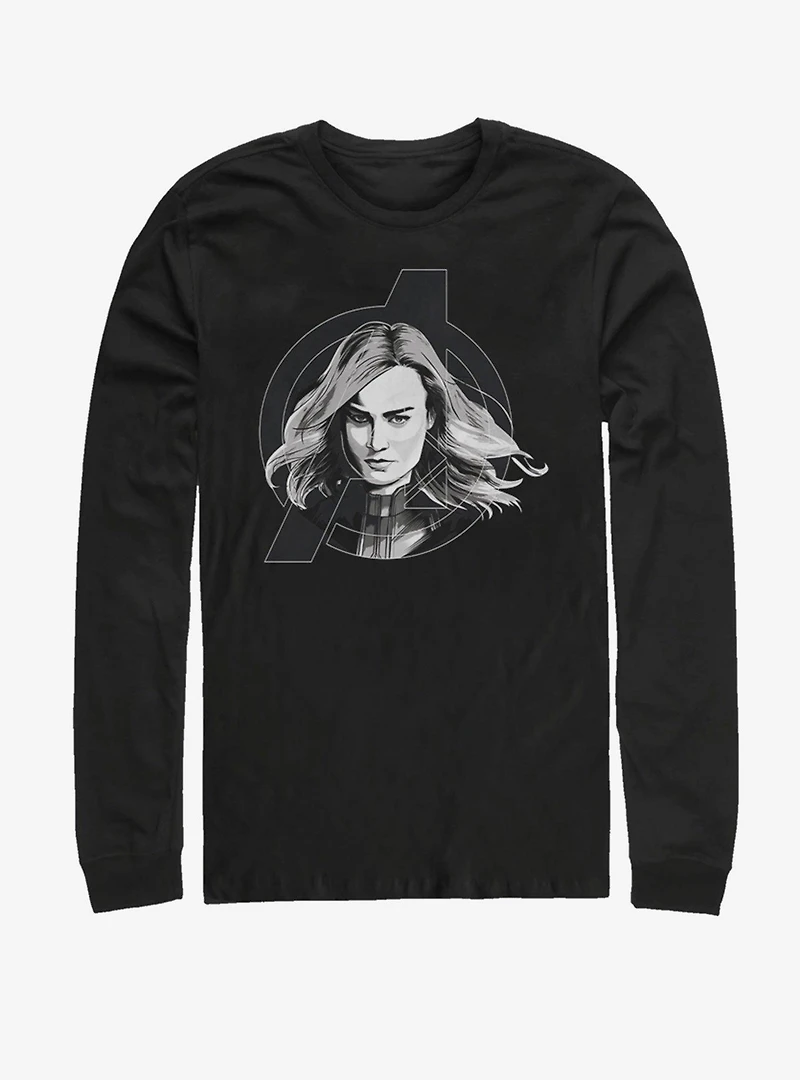 Marvel Avengers: Endgame Black and White Long-Sleeve T-Shirt