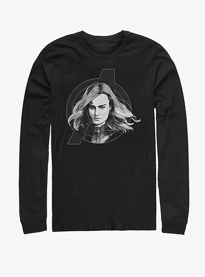Marvel Avengers: Endgame Black and White Long-Sleeve T-Shirt