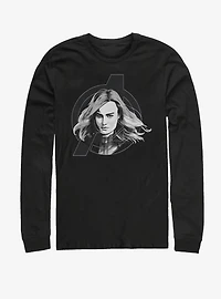Marvel Avengers: Endgame Black and White Long-Sleeve T-Shirt