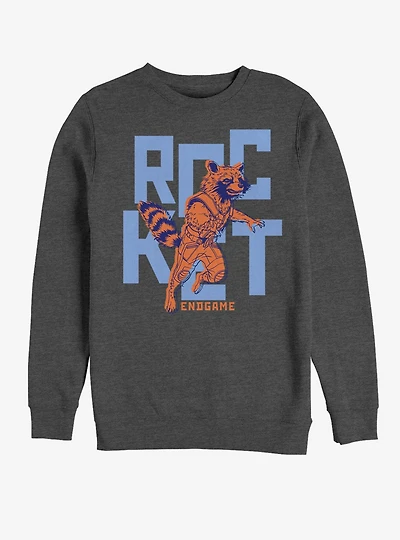 Marvel Avengers: Endgame Text Pop Rocket Sweatshirt