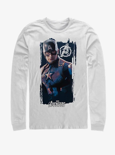 Marvel Avengers: Endgame Captain America Banner Long-Sleeve T-Shirt