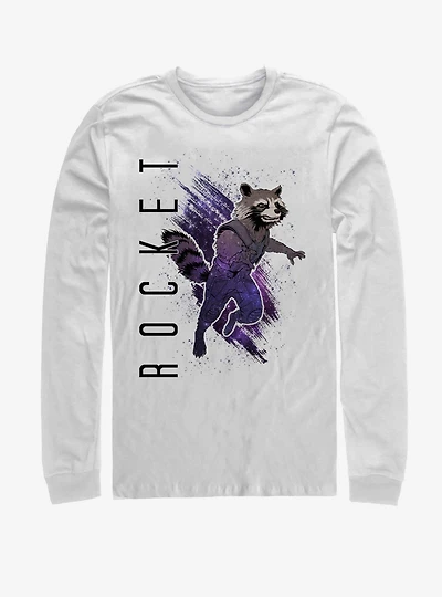 Marvel Avengers: Endgame Rocket Painted Long-Sleeve T-Shirt