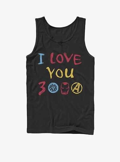 Marvel Avengers: Endgame Love Hand Drawn Tank