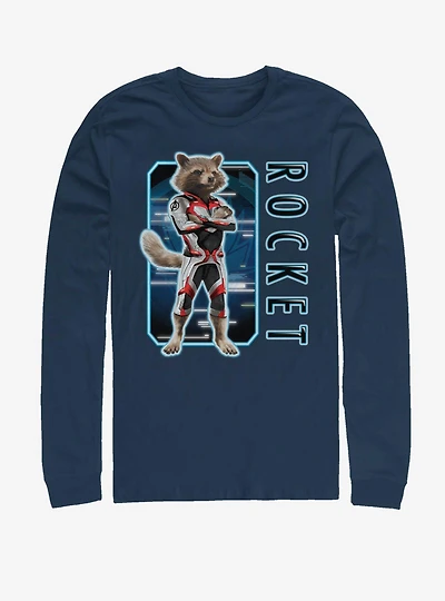 Marvel Avengers: Endgame Rocket Armor Solo Box Long-Sleeve T-Shirt