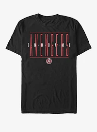 Marvel Avengers: Endgame Strikethrough Text T-Shirt