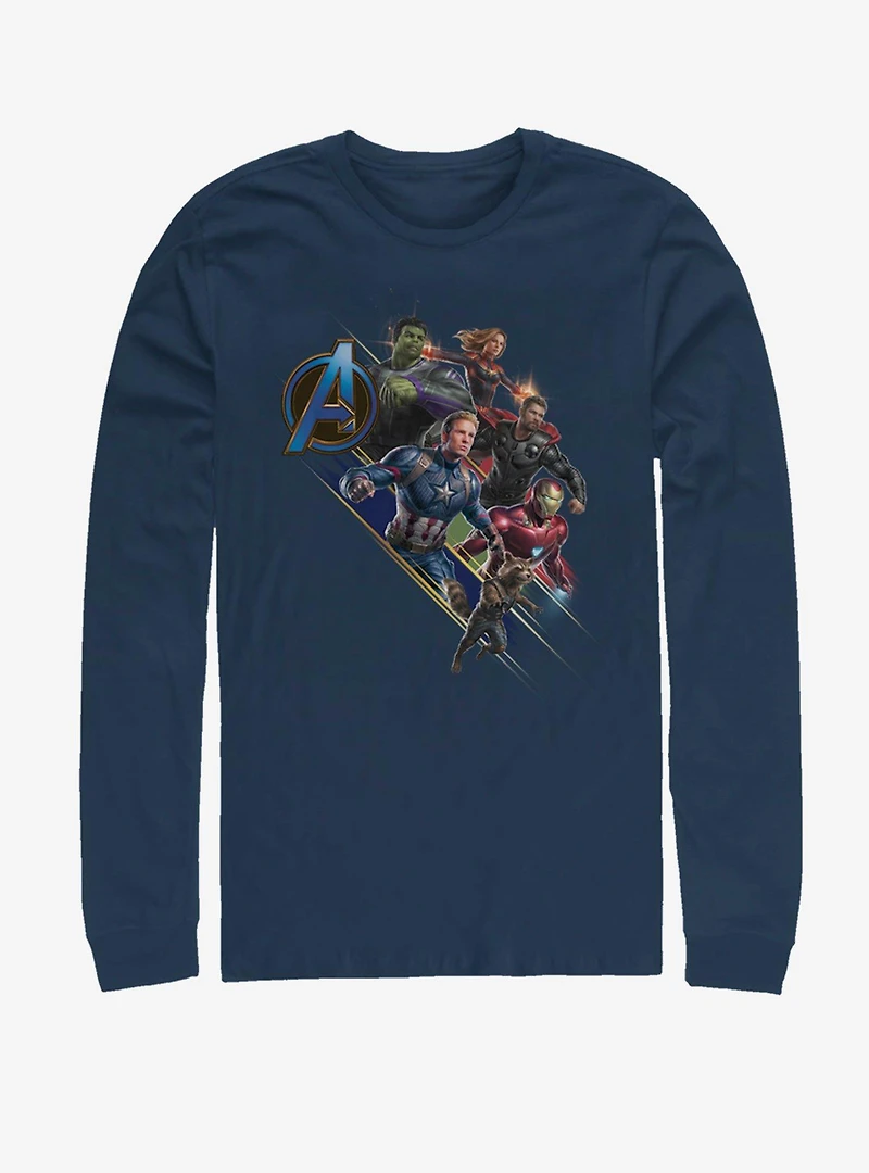 Marvel Avengers: Endgame Angled Shot Long-Sleeve T-Shirt
