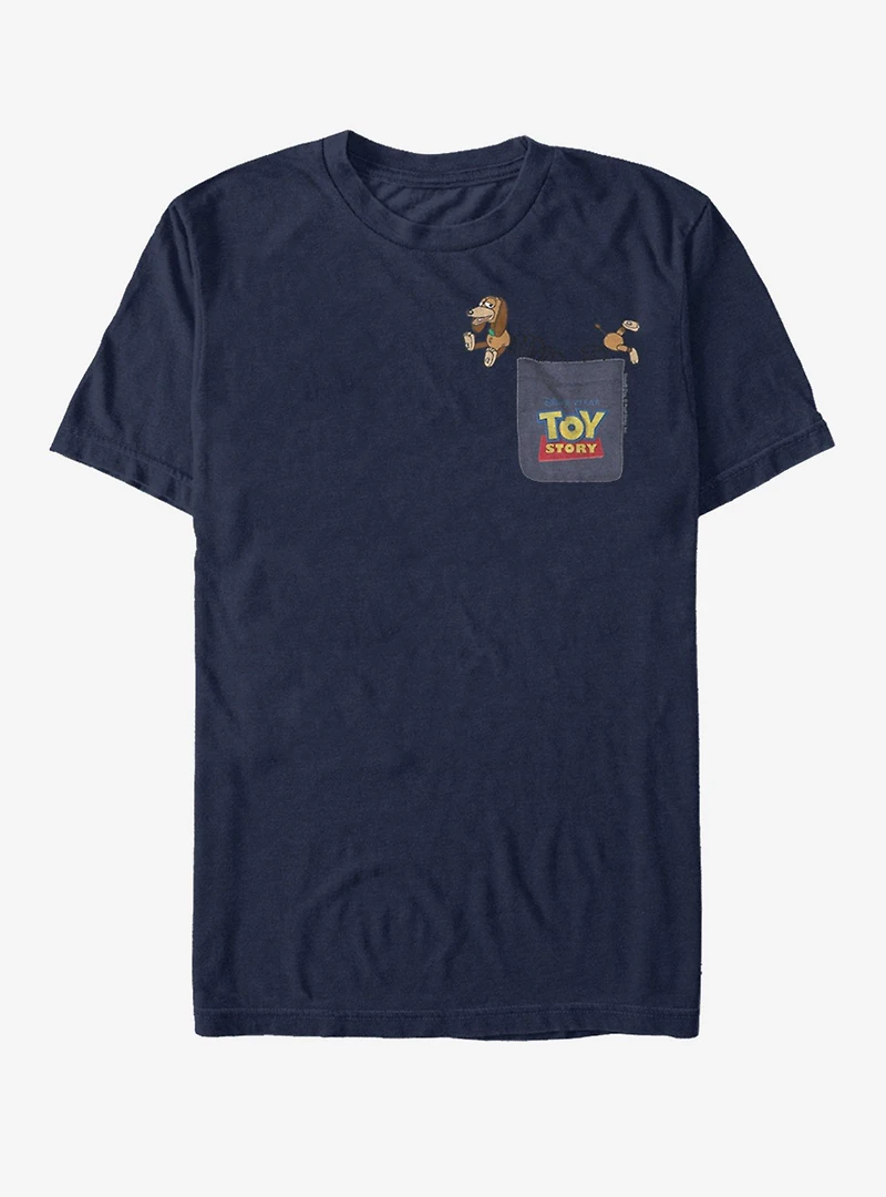 Disney Pixar Toy Story Slinky Dog Faux Pocket T-Shirt