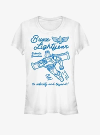 Disney Pixar Toy Story Buzz Line Art Girls T-Shirt