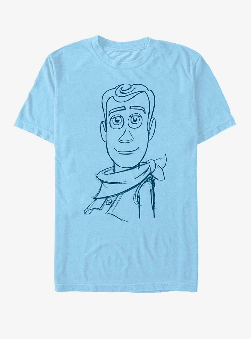 Disney Pixar Toy Story Woody Sketch T-Shirt