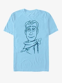 Disney Pixar Toy Story Woody Sketch T-Shirt
