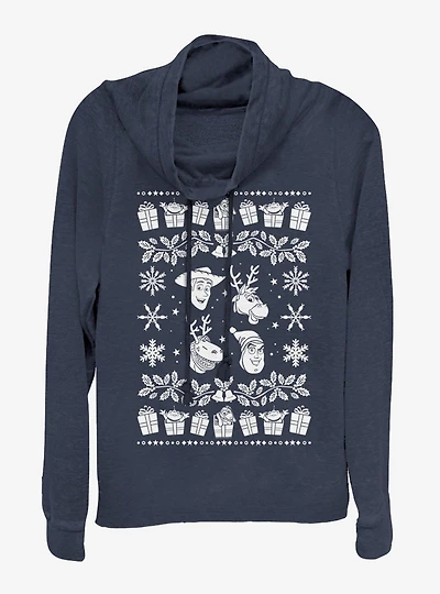 Disney Pixar Toy Story Sweater Cowlneck Long-Sleeve Womens Top