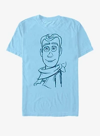 Disney Pixar Toy Story Woody Sketch T-Shirt