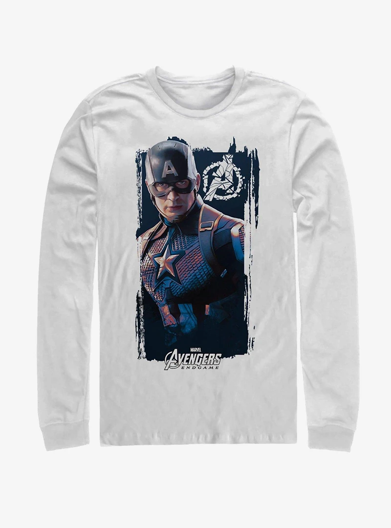 Marvel Avengers: Endgame Cap Banner Long Sleeve T-Shirt