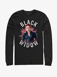 Marvel Avengers: Endgame Black Widow Burst Long Sleeve T-Shirt