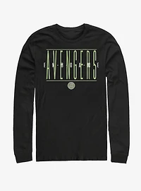 Marvel Avengers: Endgame Strikethrough Text Long Sleeve T-Shirt