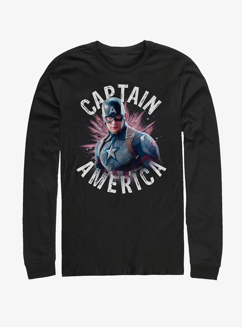 Marvel Avengers: Endgame Cap Burst Long Sleeve T-Shirt