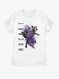 Marvel Avengers: Endgame Rocket Painted Womens T-Shirt