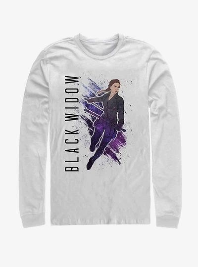 Marvel Avengers: Endgame Black Widow Painted Long Sleeve T-Shirt