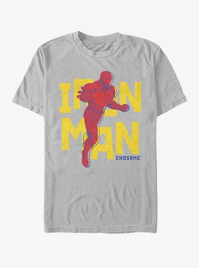 Marvel Avengers: Endgame Iron Man Text Pop T-Shirt