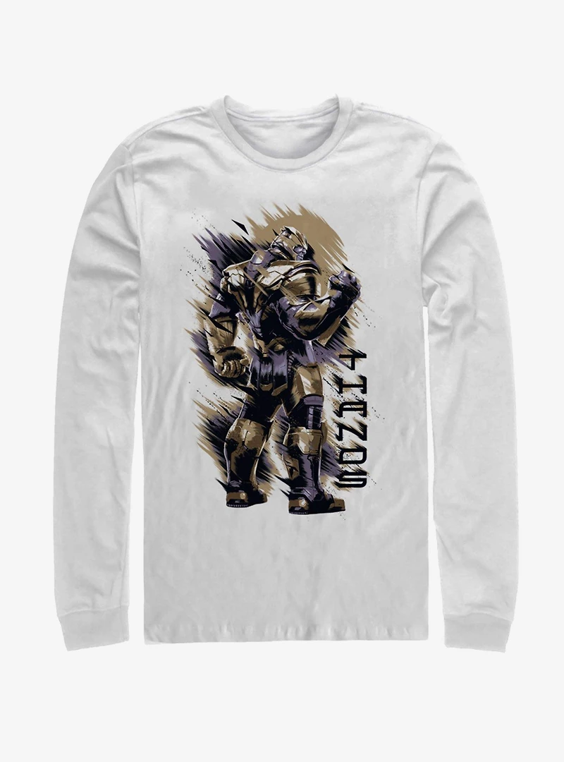 Marvel Avengers: Endgame Thanos Shoulder Long Sleeve T-Shirt