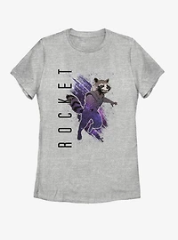 Marvel Avengers: Endgame Rocket Painted Womens T-Shirt