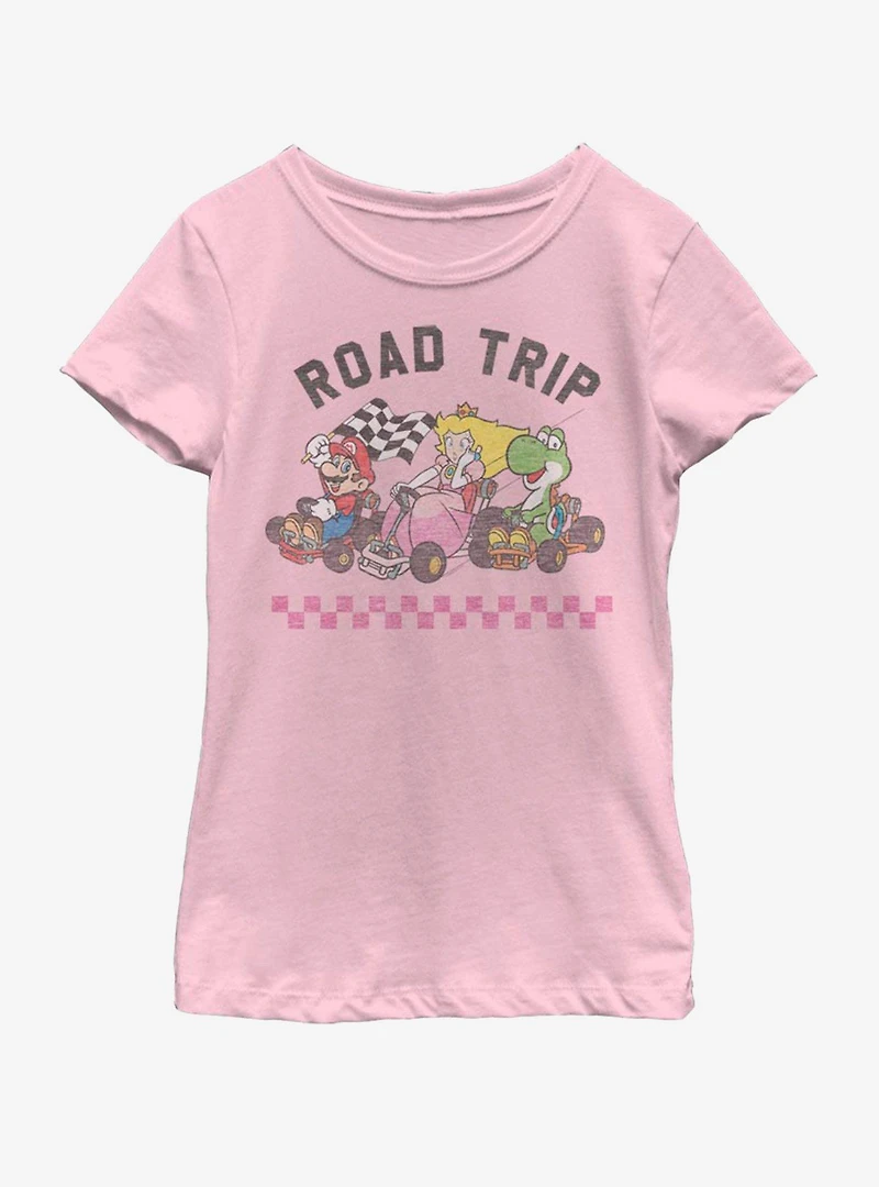 Nintendo Roadtripin Mario Youth Girls T-Shirt